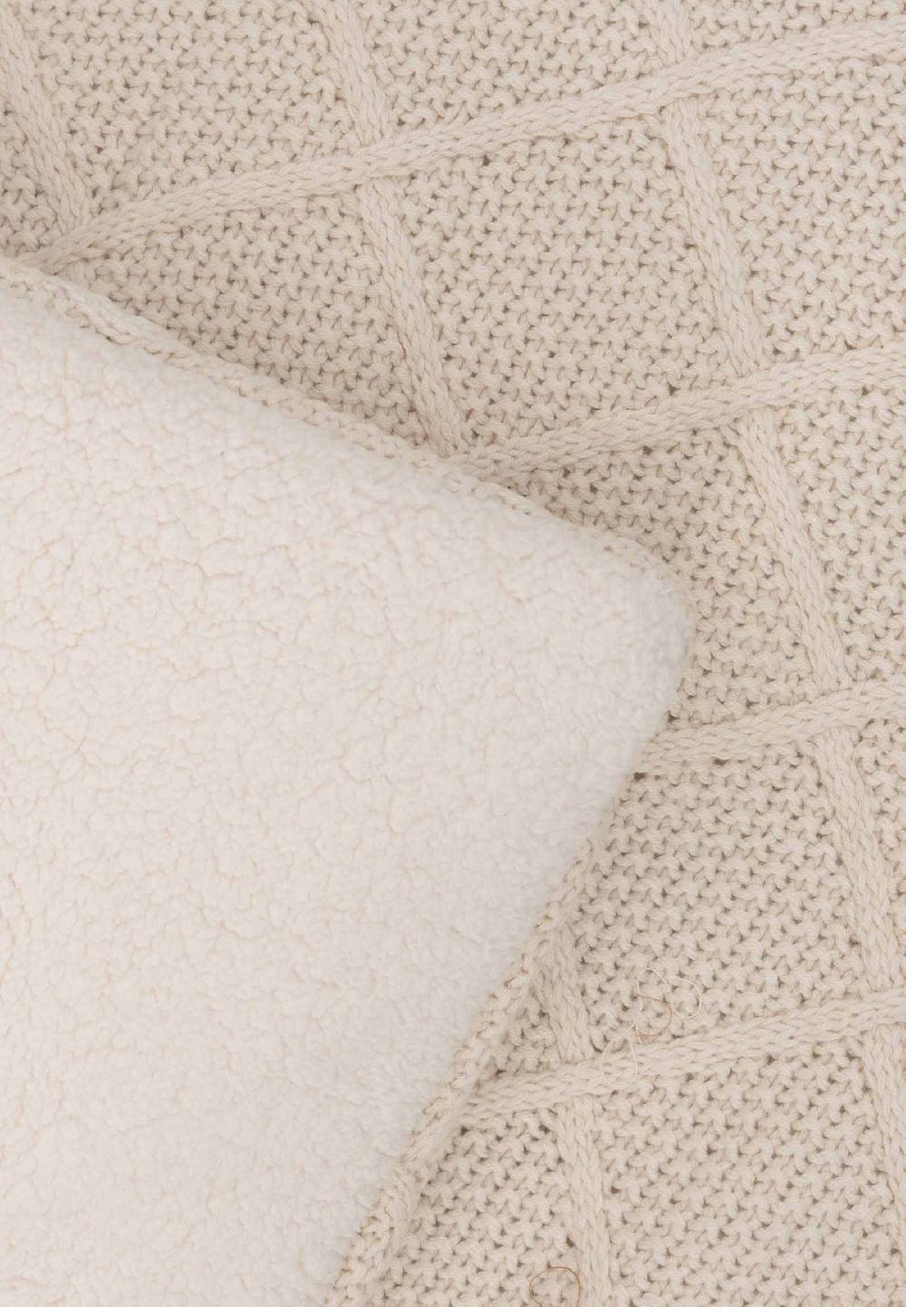Jollein Krabbeldecke 75x95cm Check Knit - Oatmeal Bestseller