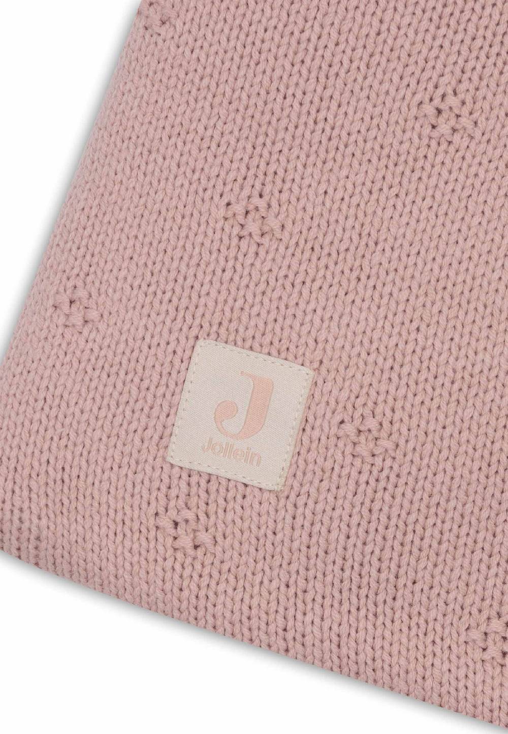 Jollein Krabbeldecke 75x95cm Cosy Knit - Wild Rose Räumungsverkauf
