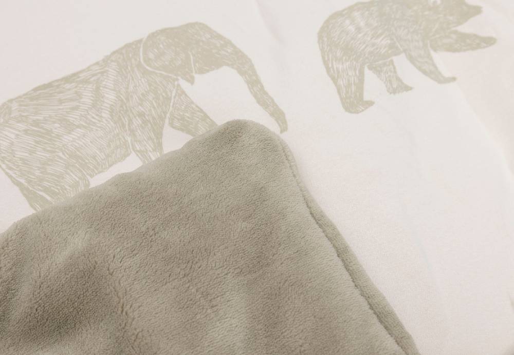 Jollein Krabbeldecke 75x95cm Animals Olive Green Sonderangebote