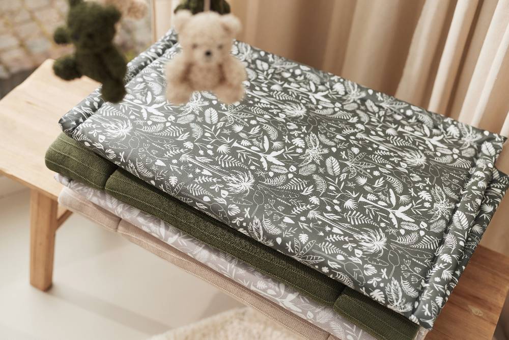 Jollein Laufgittereinlage Botanical 75x95cm Nougat VIP-Rabatte