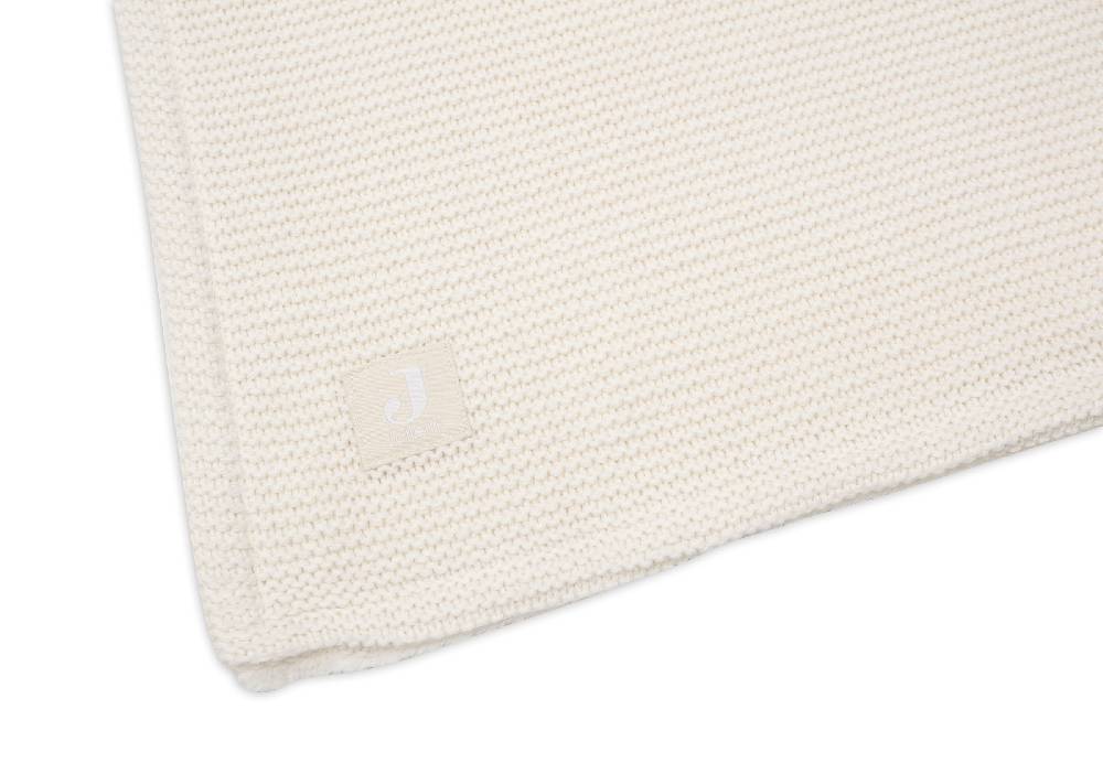 Jollein Decke Kindetbett 100x150cm Basic Knit Ivory/Coral Fleece Super Rabatt