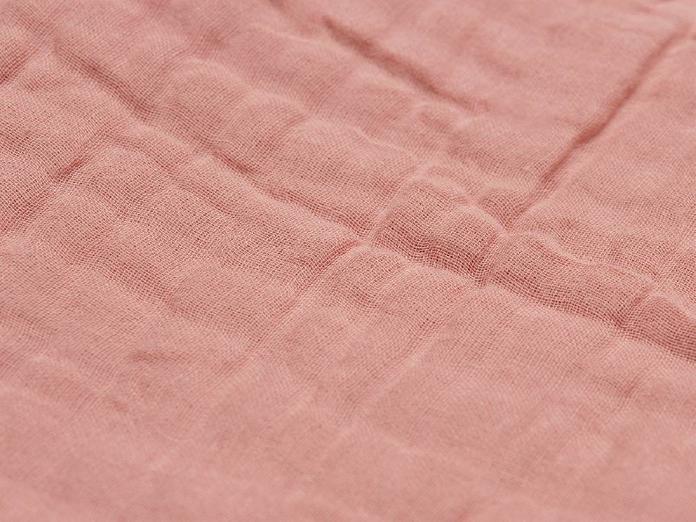 Jollein Decke Wiege Wrinkled Cotton 75x100cm Rosewood Clearance-Verkauf