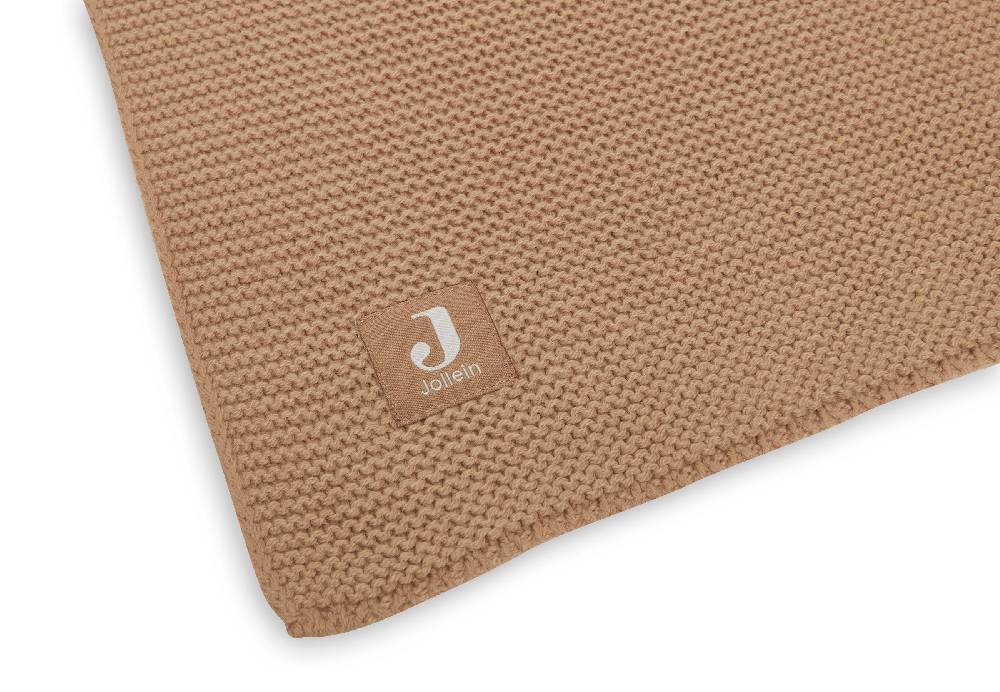 Jollein Decke Kinderbett 100x150cm Basic Knit Biscuit 2025