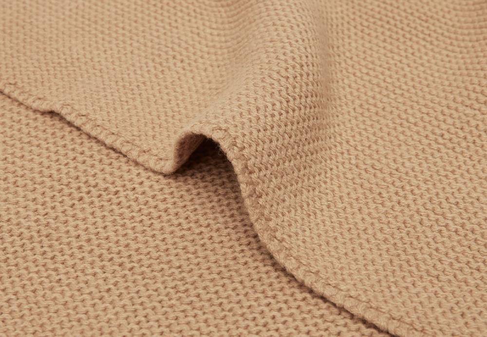 Jollein Decke Kinderbett 100x150cm Basic Knit Biscuit 2025
