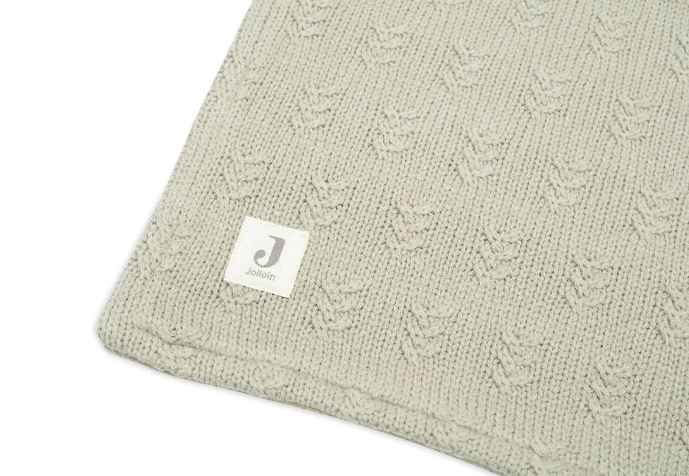 Jollein Decke Wiege 75x100cm Grain Knit Olive Green/Velvet Hotsell