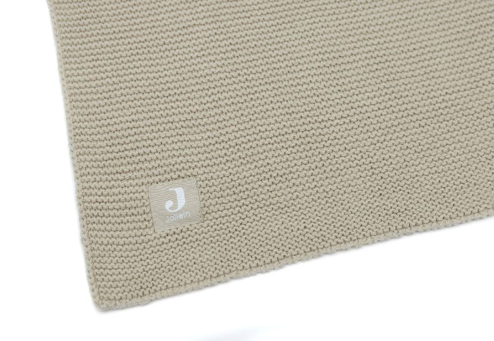 Jollein Decke Kinderbett 100x150cm Basic Knit Olive Green Schlussverkauf