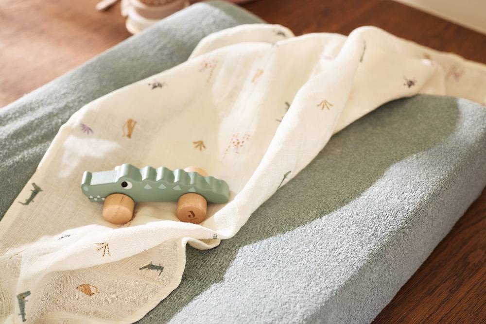 Jollein Wickelauflagenbezug Frottee 50x70cm - Sea Green Fabrik Onlineshop