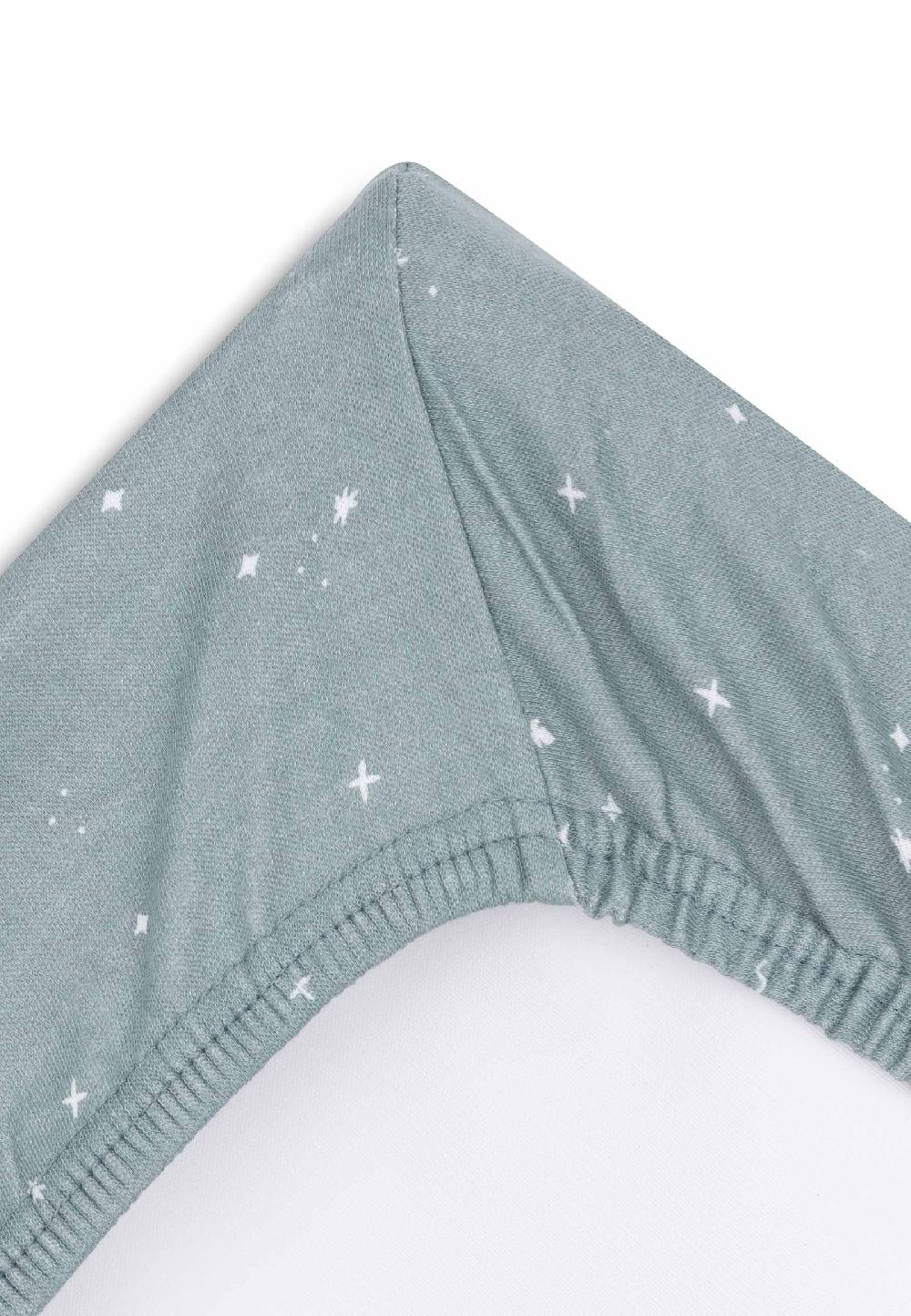 Jollein Wickelauflagenbezug Jersey 50x70cm Twinkling - Sea Green Rabatt