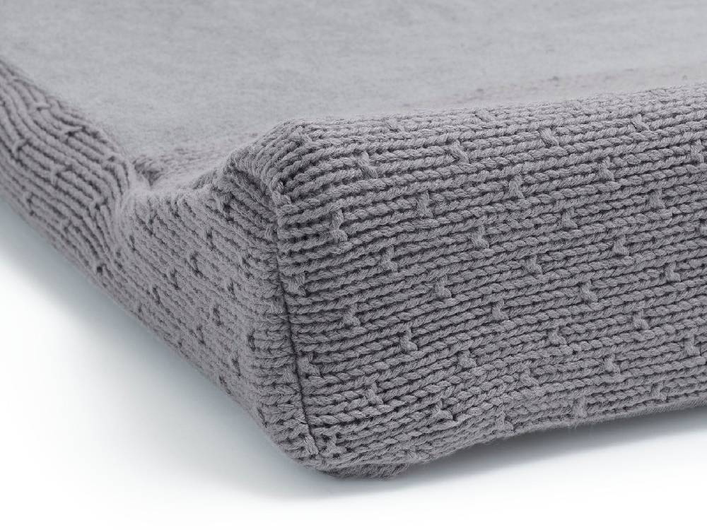 Jollein Wickelauflagenbezug 50x70cm Bliss Knit Storm Grey Flash Sale