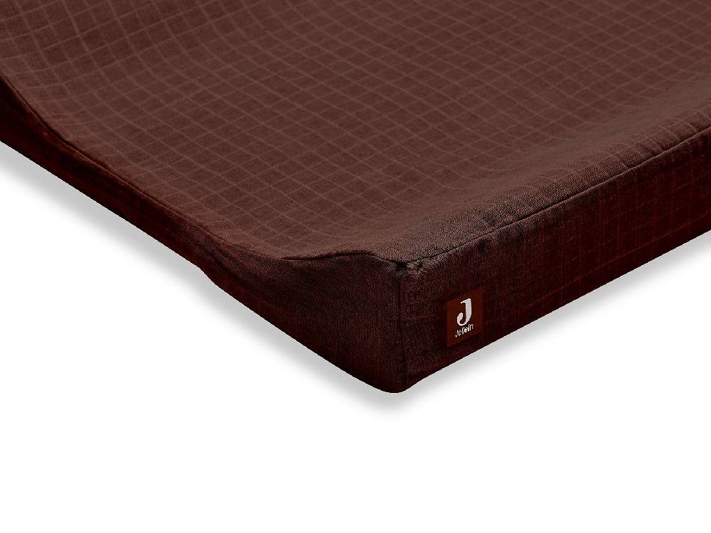 Jollein Wickelauflagenbezug Wrinkled Cotton 50x70cm Chestnut Exklusivangebot