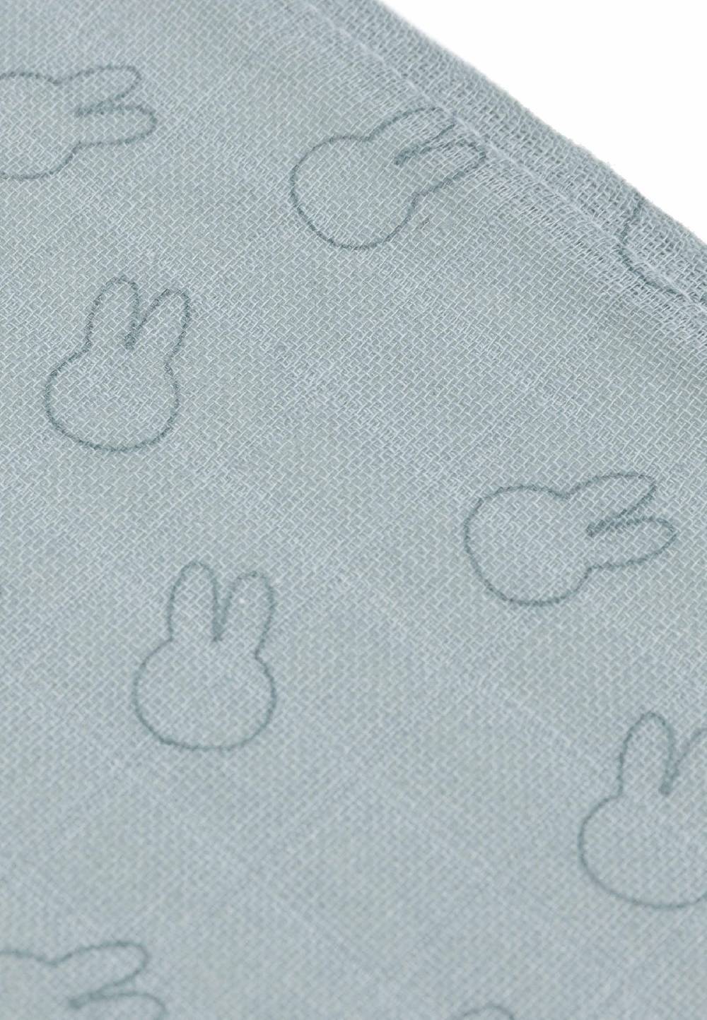 Jollein Spucktuch 70x70cm Miffy Silhouettes - Sea Green - 3 Stück Lagerräumung