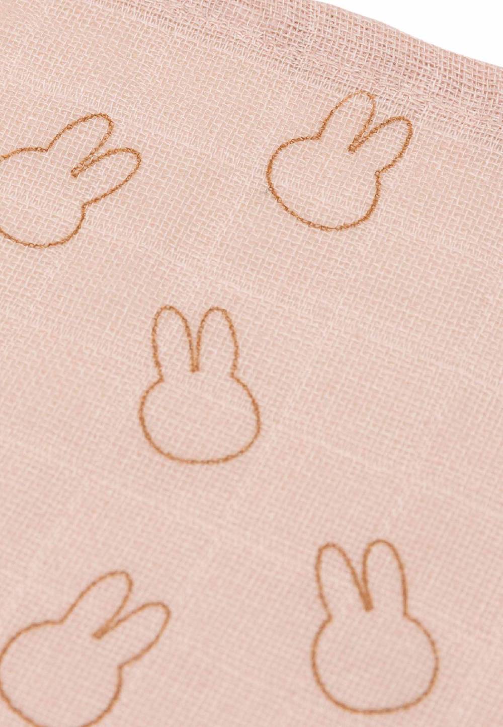 Jollein Spucktuch 70x70cm Miffy Silhouettes - Wild Rose - 3 Stück Heißer Verkauf