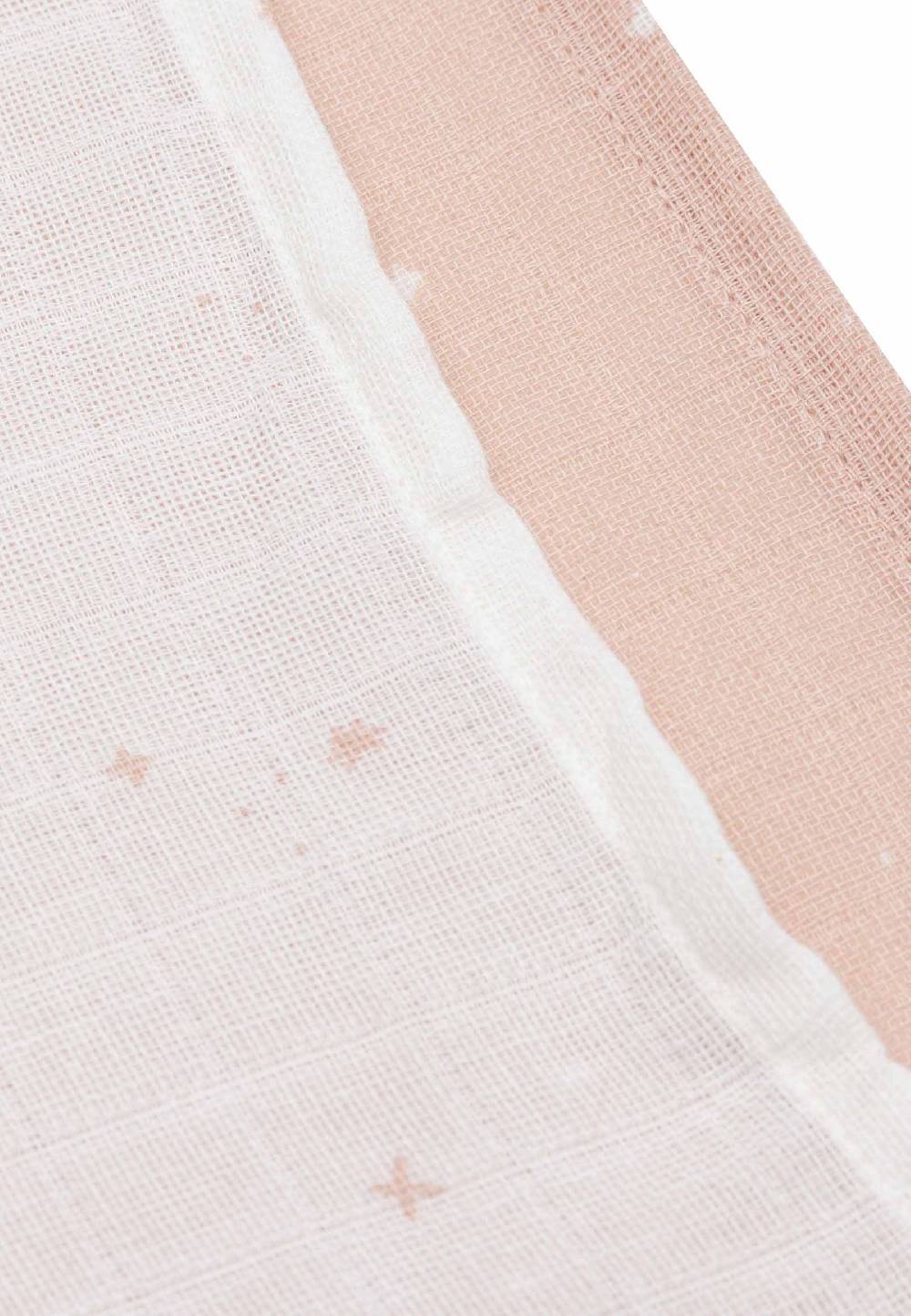 Jollein Spucktuch 70x70cm Twinkling - Wild Rose - 3 Stück Zeitlich begrenztes Angebot