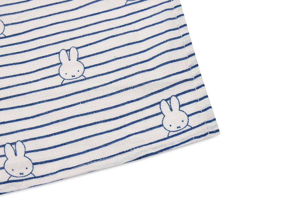 Jollein Mullwindelnn Hydrophil 115x115cm Miffy Stripe Navy (2pack) Neuheiten