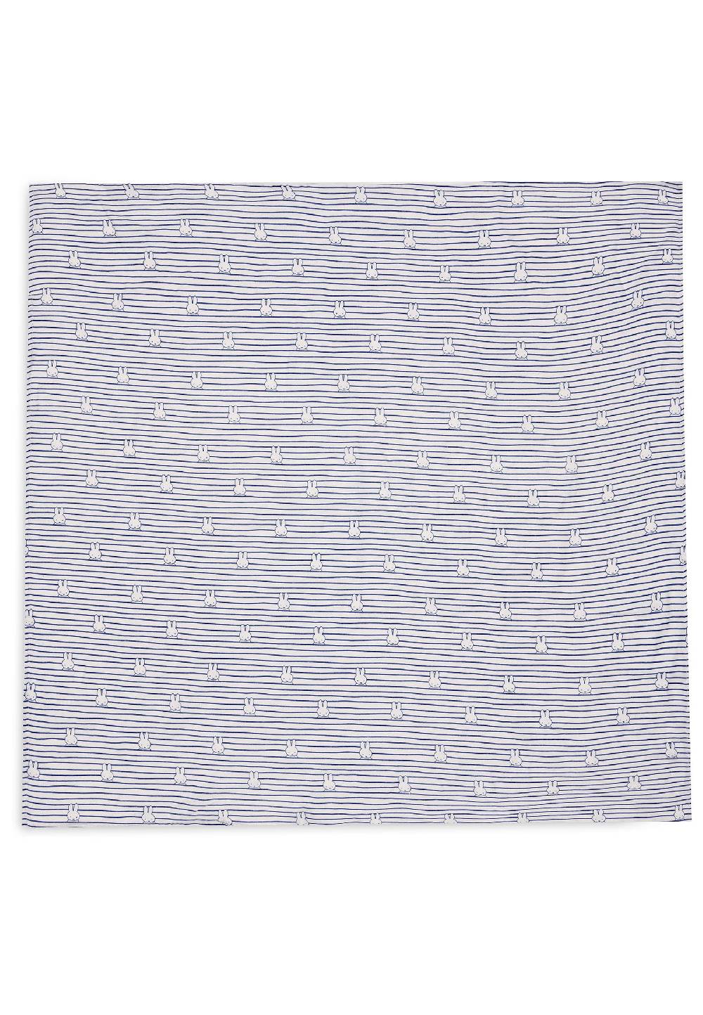 Jollein Mullwindelnn Hydrophil 115x115cm Miffy Stripe Navy (2pack) Neuheiten