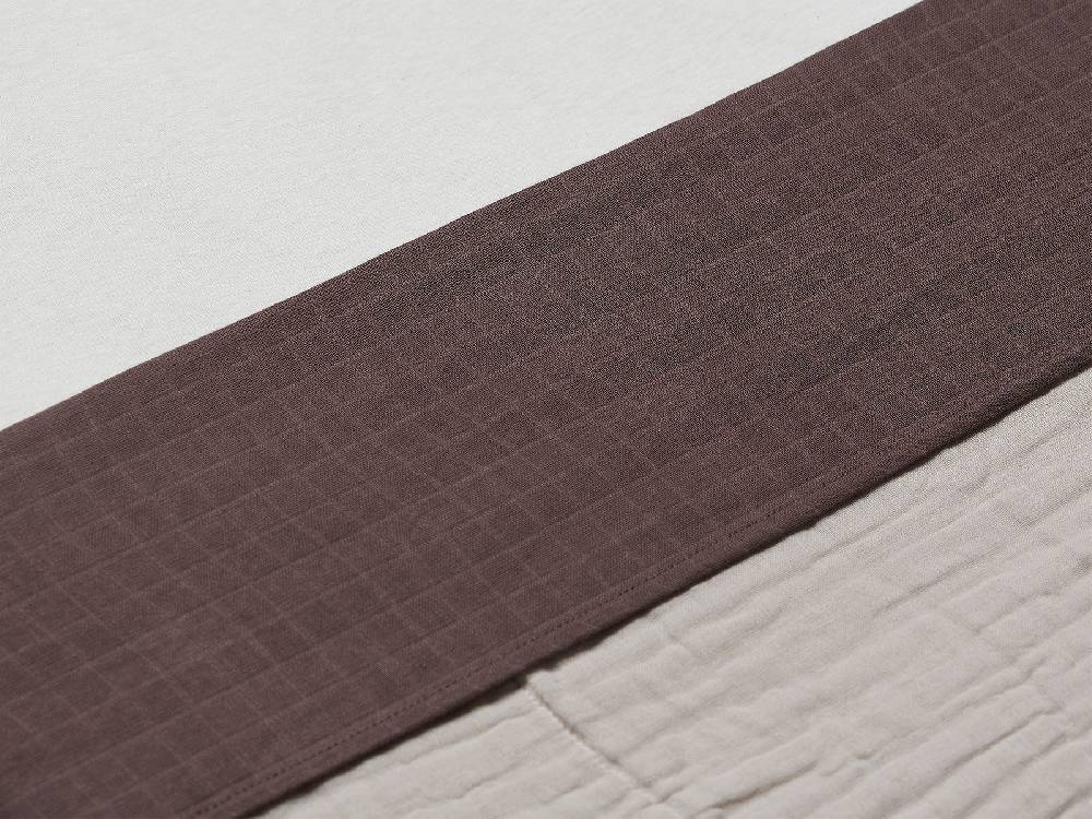 Jollein Bettlaken Kinderbett 120x150cm Wrinkled Cotton Chestnut Riesige Ersparnisse