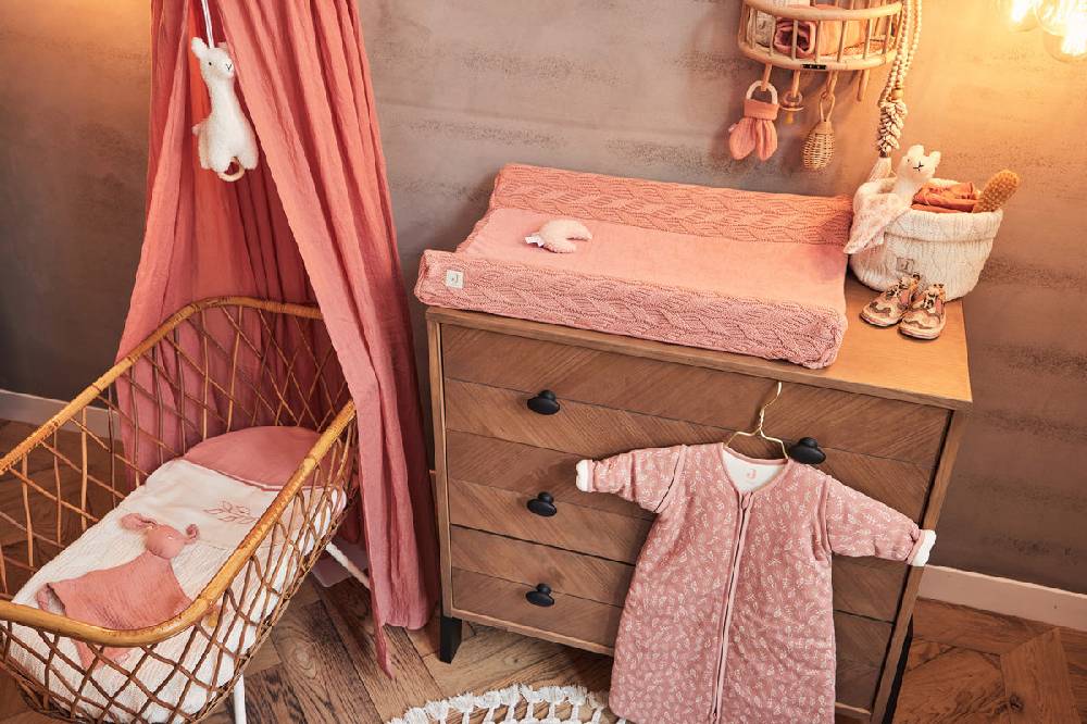 Jollein Bettlaken Wiege 75x100cm Meadow Rosewood Letzte 3 Tage