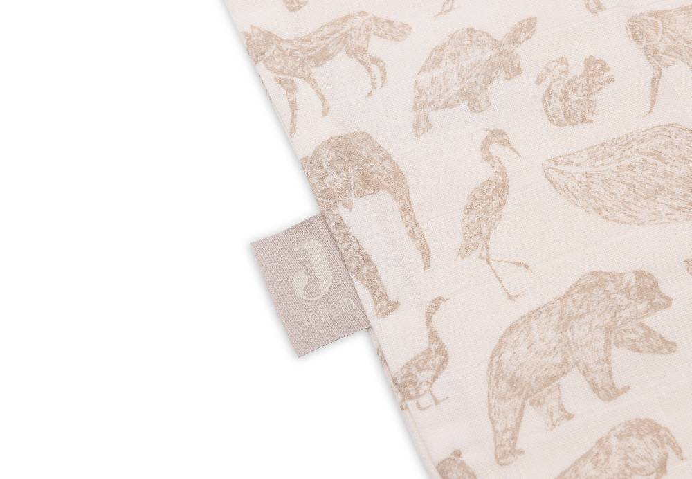 Jollein Schlafsack Hydrophil 90cm Animals Nougat Im Verkauf