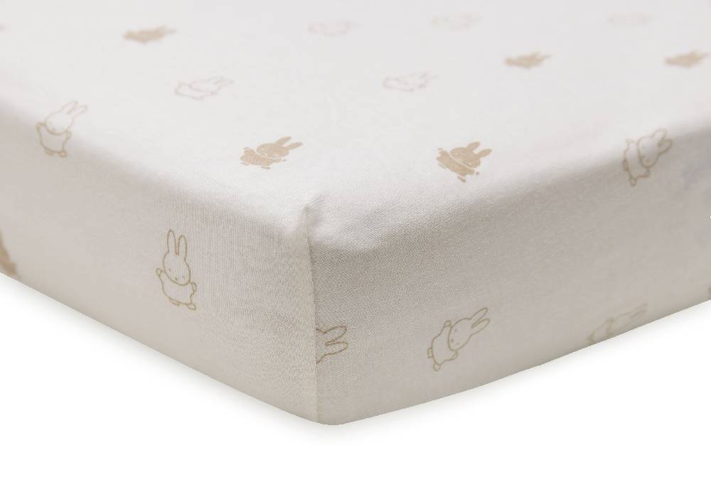 Jollein Spannbettlaken Jersey 40/50x80/90cm Happy Miffy Nougat Verkauf