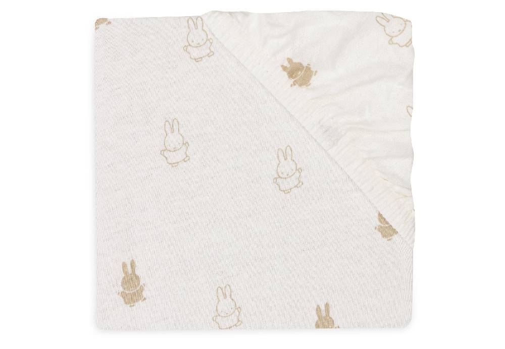 Jollein Spannbettlaken Jersey 40/50x80/90cm Happy Miffy Nougat Verkauf