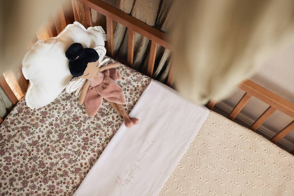 Jollein Spannbettlaken Jersey 60x120cm Retro Flowers Meist gekauft