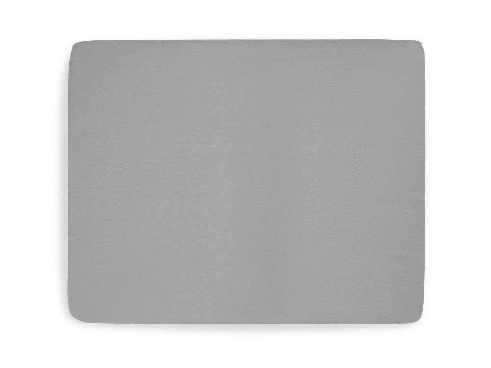 Jollein Spannbettlaken Jersey Laufgitter 75x95cm Storm Grey (2pack) Rabatt
