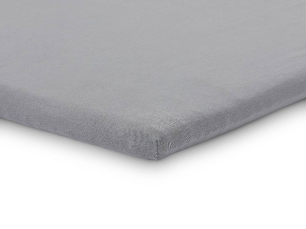 Jollein Spannbettlaken Jersey Laufgitter 75x95cm Storm Grey (2pack) Rabatt