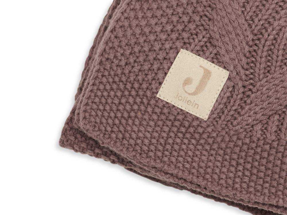 Jollein Decke Wiege 75x100cm Spring Knit Chestnut Saisonschlussverkauf