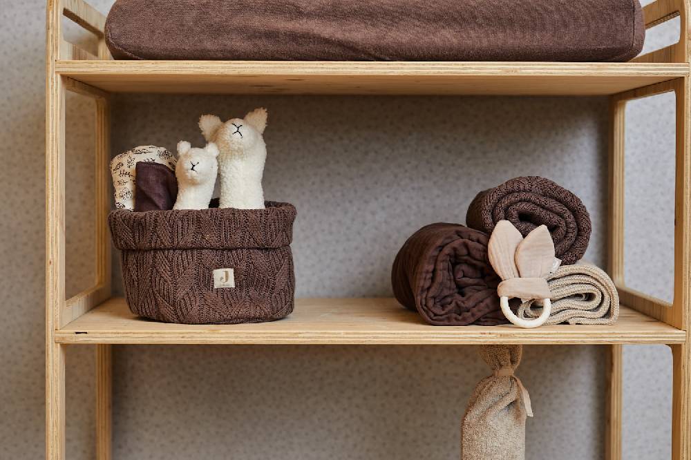 Jollein Decke Wiege 75x100cm Spring Knit Chestnut Saisonschlussverkauf