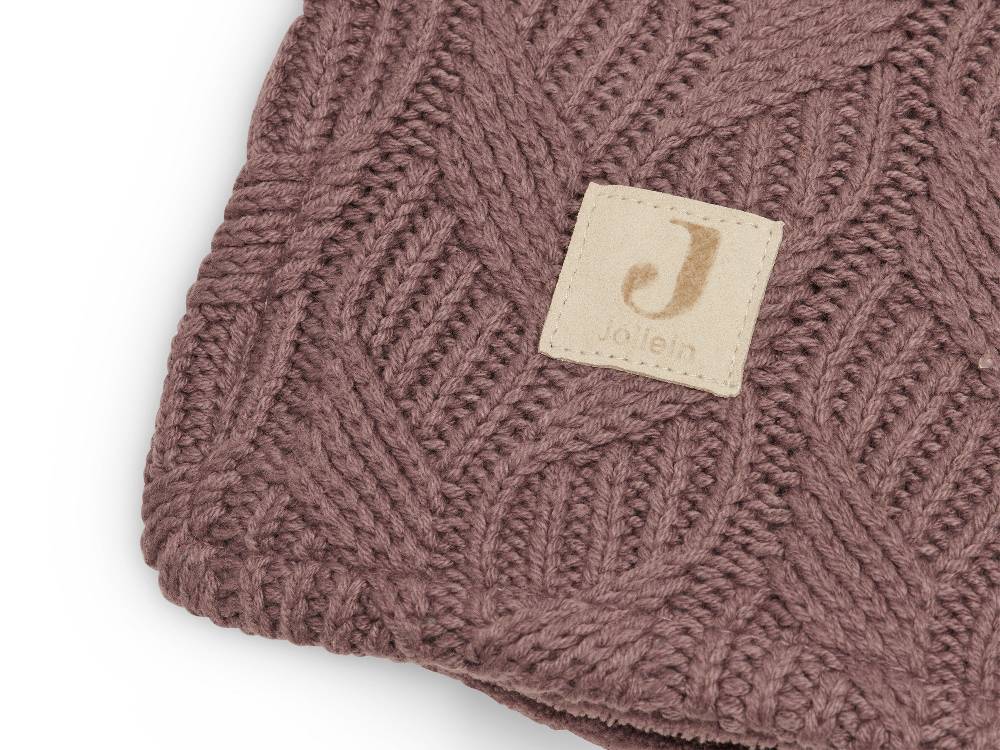 Jollein Decke Kinderbett 100x150cm Spring Knit Chestnut/Fleece Black Friday