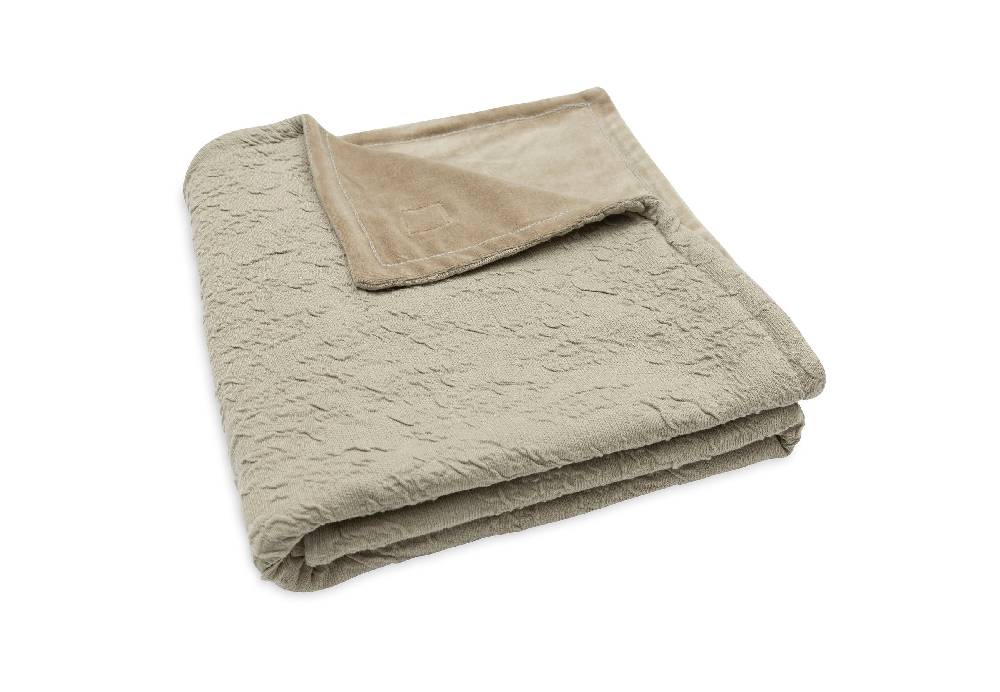 Jollein Decke Kinderbett 100x150cm Soft Waves Olive Green Lagerräumung