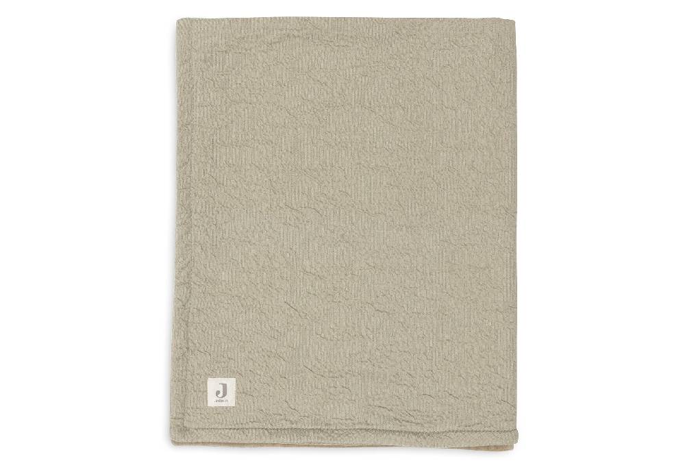Jollein Decke Wiege 75x100cm Soft Waves Olive Green Top Angebot