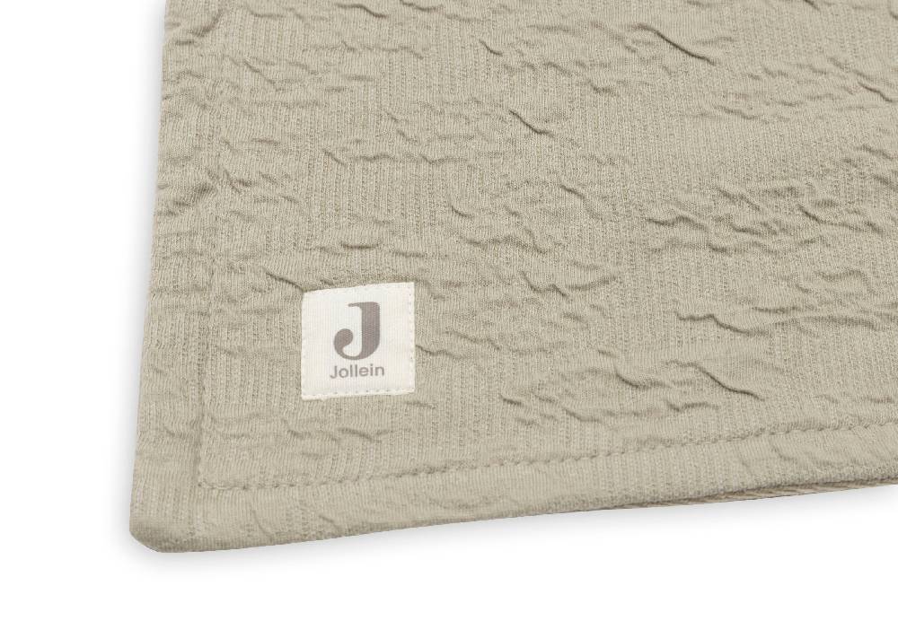 Jollein Decke Wiege 75x100cm Soft Waves Olive Green Top Angebot