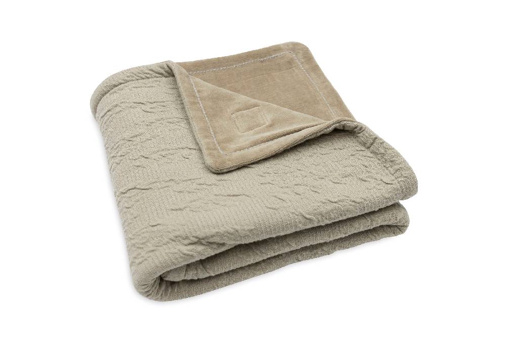 Jollein Decke Wiege 75x100cm Soft Waves Olive Green Top Angebot