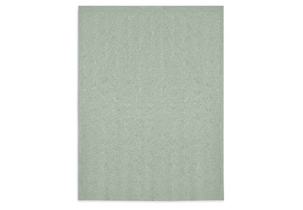 Jollein Decke Kinderbett 100x150cm Shell Knit Sea Foam GOTS Online Outlet