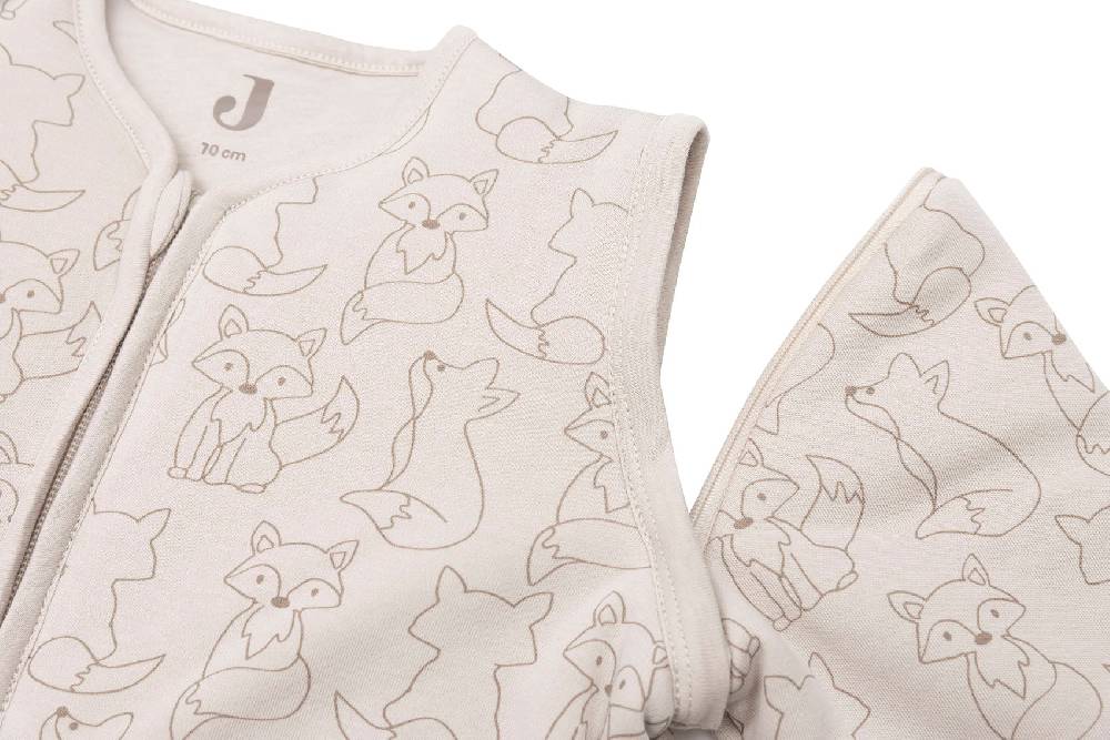 Jollein Schlafsack mit Abnehmbaren Ärmeln 70cm Fox Nougat Letzter Tag
