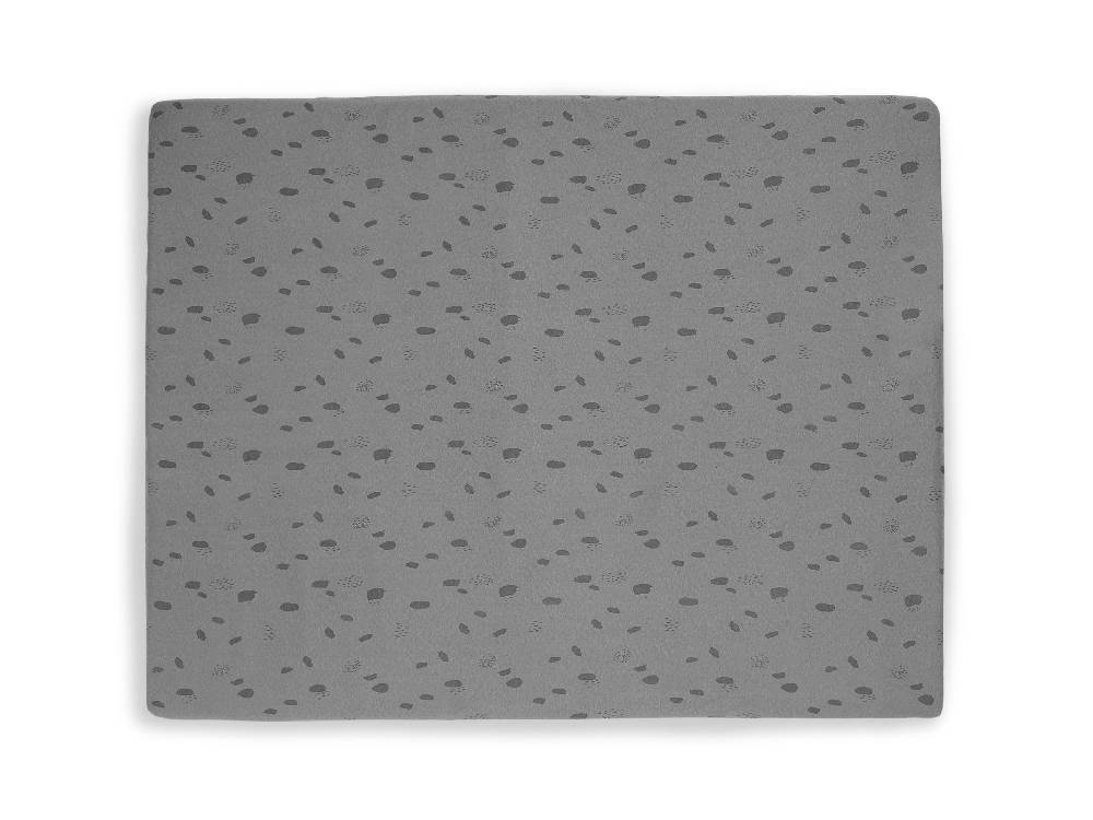 Jollein Spannbettlaken Jersey Laufgitter 75x95cm Spot Storm Grey Vierteljährliche Förderung