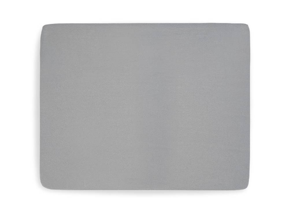 Jollein Spannbettlaken Jersey Laufgitter 75x95cm Storm Grey 2025