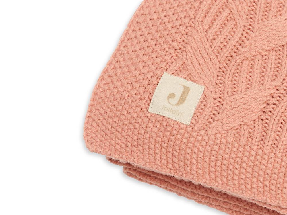 Jollein Decke Kinderbett 100x150cm Spring Knit Rosewood Verkauf