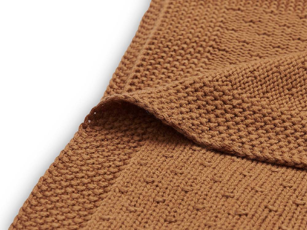 Jollein Decke Kinderbett 100x150cm Bliss Knit Caramel im Angebot