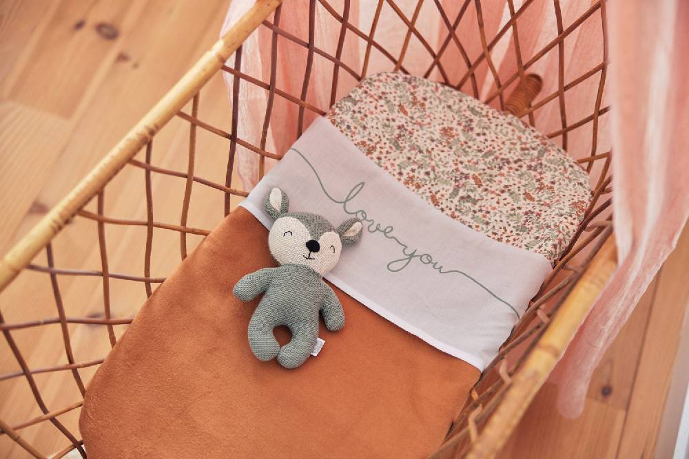 Jollein Decke Kinderbett 100x150cm Caramel Fabrikverkauf
