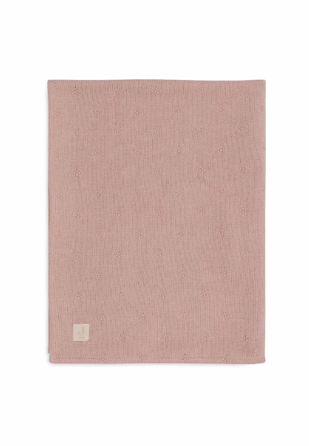 Jollein Decke Kinderbett 100x150cm Cosy Knit - Wild Rose/Velvet Limitierter Zeitrabatt