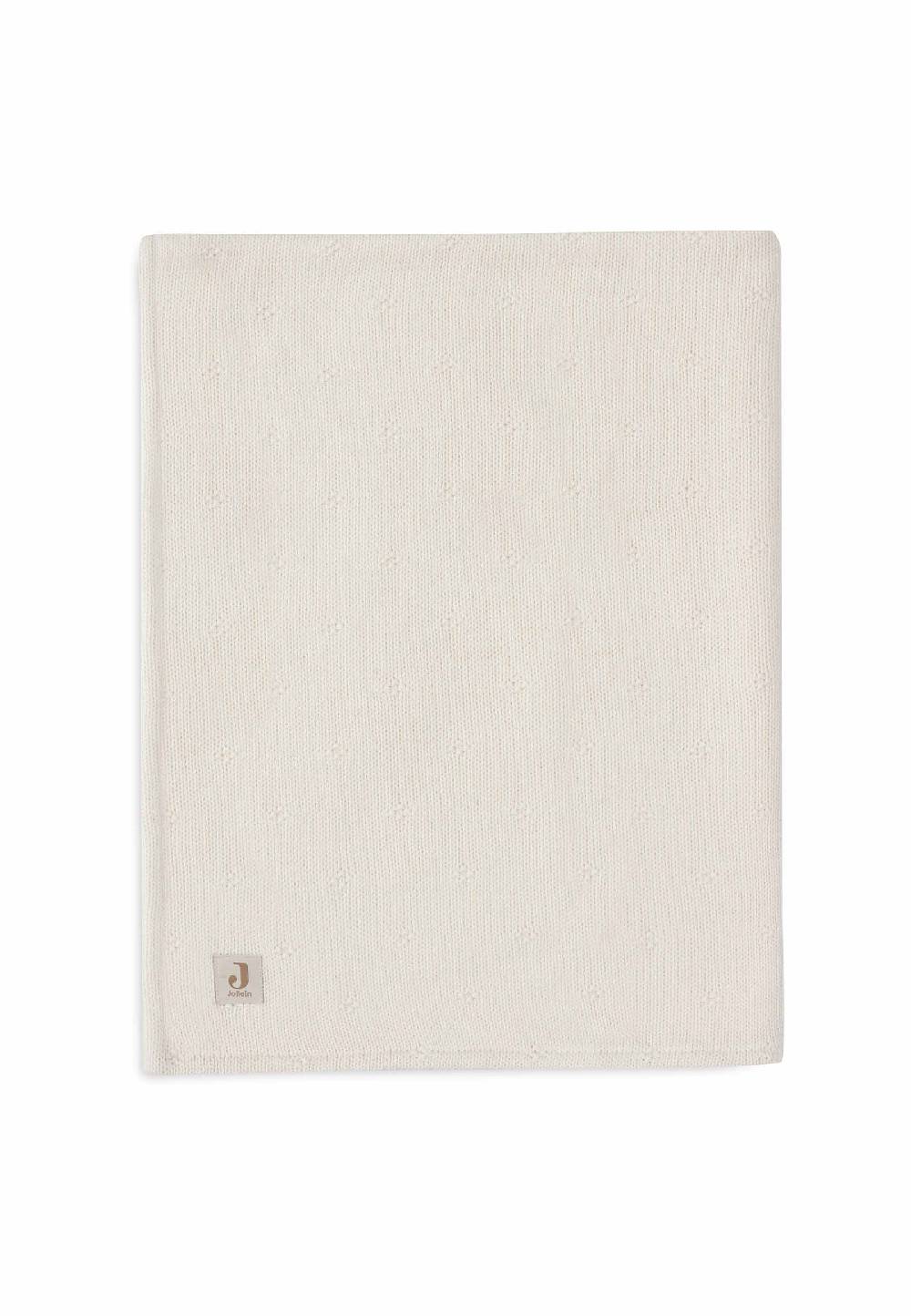 Jollein Decke Kinderbett 100x150cm Cosy Knit - Ivory/Velvet Fabrik Onlineshop