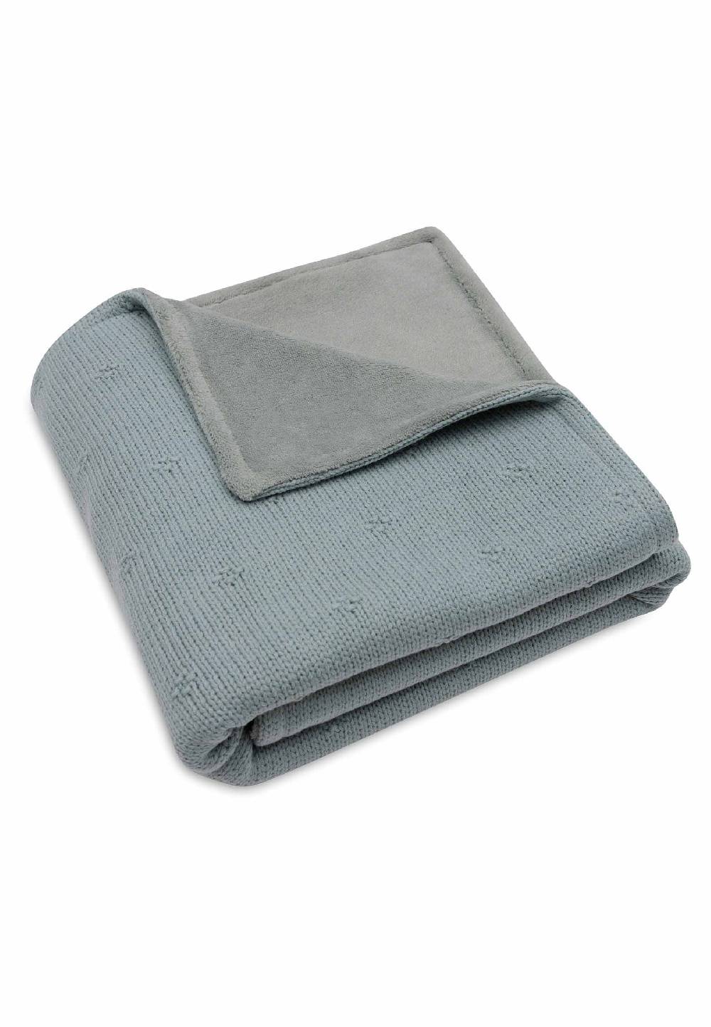 Jollein Decke Wiege 75x100cm Cosy Knit - Sea Green/Velvet Rabatt