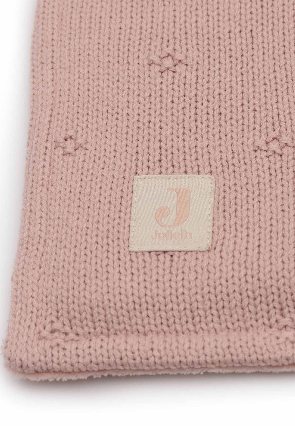 Jollein Decke Wiege 75x100cm Cosy Knit - Wild Rose/Velvet Günstig kaufen