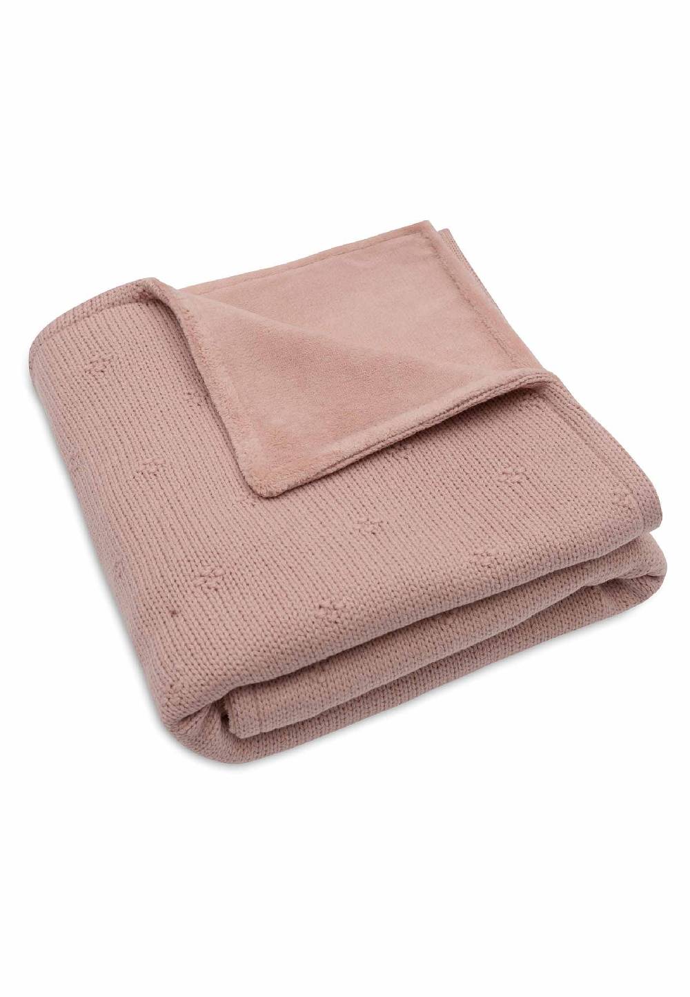 Jollein Decke Wiege 75x100cm Cosy Knit - Wild Rose/Velvet Günstig kaufen