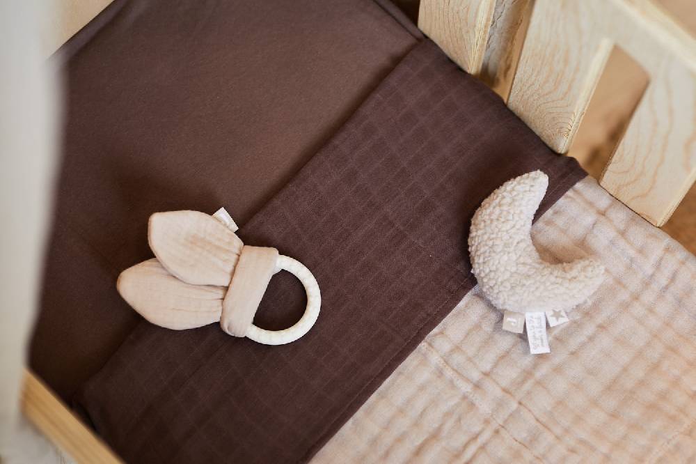 Jollein Spannbettlaken Jersey 40/50x80/90cm Chestnut Fabrikladen
