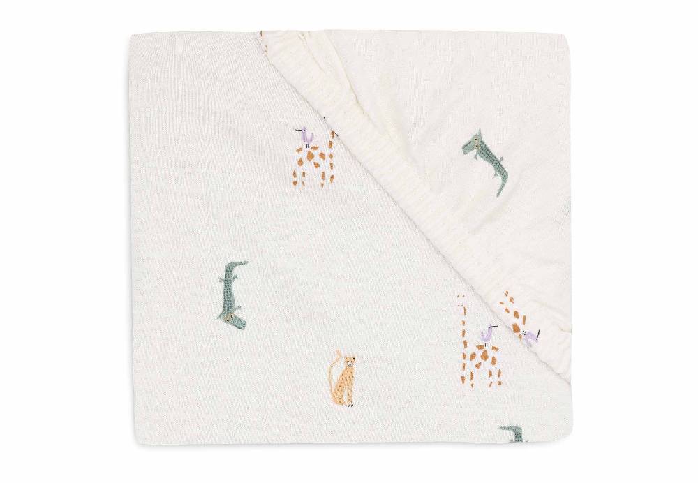 Jollein Spannbettlaken Jersey 70/75x140/150cm - Jungle Jambo Outlet