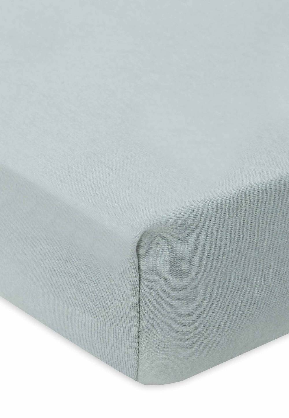 Jollein Spannbettlaken Jersey 40/50x80/90cm - Sea Green Schlussverkauf