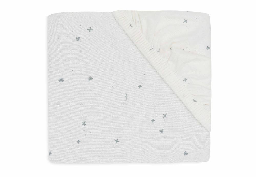 Jollein Spannbettlaken Jersey 40/50x80/90cm Twinkling - Sea Green